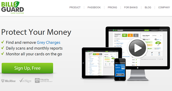 BillGuard -   Grey Charge protection for your credit and debit cards >>>