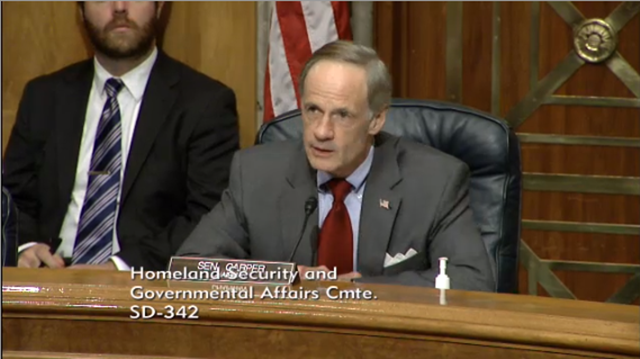 Senator Thomas Carper - Homeland Security And Governmental Affairs Committee