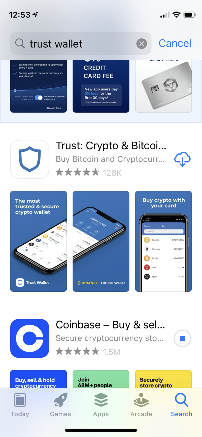 trust ether wallet